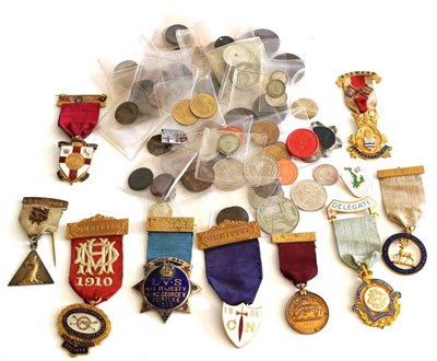 Lot 83 - Nine Licenced Victualler's Breast Jewels, including three silver examples; a Small Quantity of...