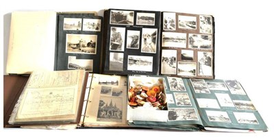 Lot 110 - Five Albums and Scrap Books of Photographs, Commissions and Documents, also letters, Discharge...