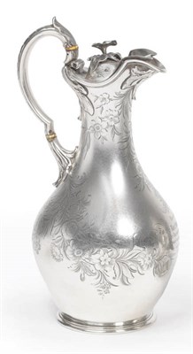 Lot 201 - A Victorian Presentation Wine or Hot Water Jug, Edward & John Barnard, London 1854, with deeply...