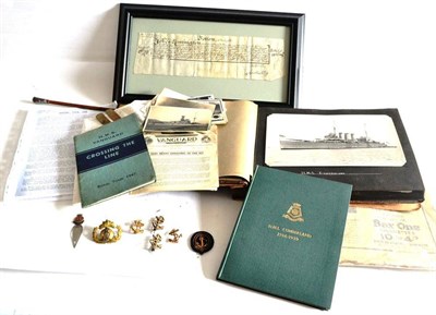 Lot 136 - HMS Cumberland- An Album of Photographs, documenting its travels from Chatham dockyard to Hong...