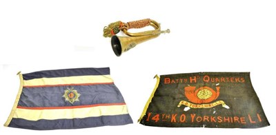 Lot 137 - A First World War Flag to the Headquarters of the 14th Battalion, King's Own Yorkshire Light...