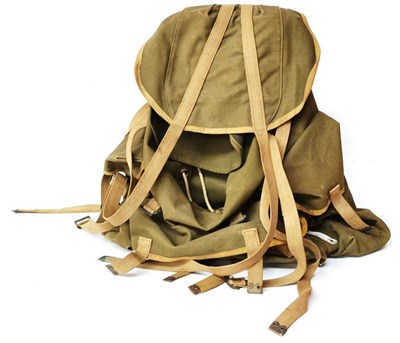 Lot 148 - A Second World War British Army Issue Commando's Rucksack, with steel A frame and webbing...