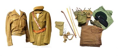 Lot 190 - A Second World War Uniform to a Lieutenant of the Royal Corps of Signals, comprising a No.2 Service