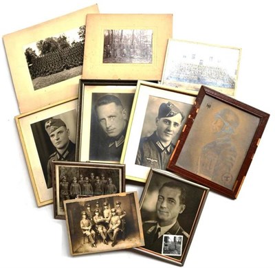 Lot 222 - A Collection of German Third Reich Ephemera, including photographs, Arbeitsbuch, discharge...