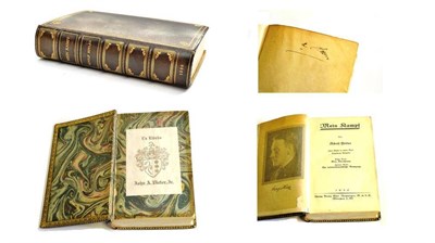 Lot 244 - Book:- Hitler (Adolf), Mein Kampf, volumes one and two, Munich 1930, in a deluxe gilt tooled...