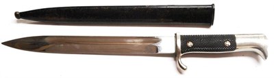 Lot 251 - A German Third Reich Parade Bayonet,  the single edge fullered steel blade stamped GUSTAV...