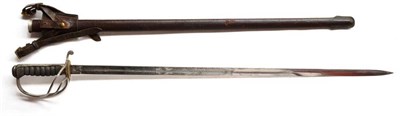 Lot 294 - A George V 1821 Pattern Sword to an Officer of the Royal Army Service Corps, the 86cm single...