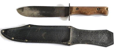 Lot 304 - A Post-Second World War Prototype Fighting Knife by Rodgers of Sheffield, the 18cm steel blade...