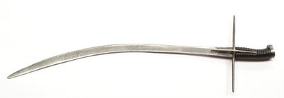 Lot 333 - An Early 18th Century Continental Cavalry Sabre, possibly German, with 70cm single edge curved...