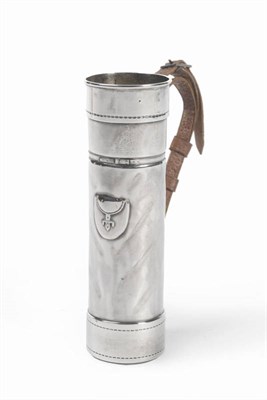 Lot 229 - A George V Novelty Silver Hat Pin Holder, maker's mark EFB, Birmingham 1912, modelled as a golf bag