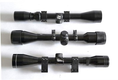 Lot 428 - A Bushnell Sharpshooter Rifle Scope, 3x9x 40mm, with crosshair reticle, windage and elevation...