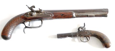 Lot 453 - A 19th Century Percussion Target Pistol by Durs Egg, London, the 25.5cm octagonal sighted...