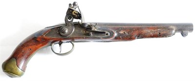 Lot 454 - A 19th Century East India Company Service Pistol by Thomson, the 24cm steel barrel struck with...