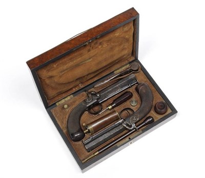 Lot 472 - A Pair of 19th Century 15 Bore Percussion Belt Pistols by C & H  Egg, London, each with 11cm...