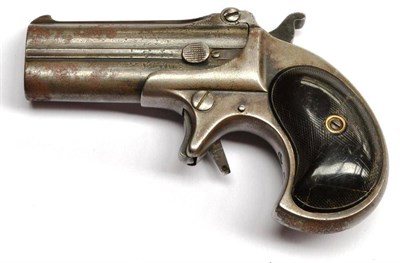 Lot 478 - A Remington Over and Under Deringer, the 7.5cm steel barrel stamped REMINGTON ARMS CO. ILION.,N.Y.