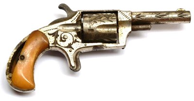 Lot 480 - A Hopkins and Allen Ranger No.2 Five Shot Rimfire Pocket Revolver, in chromed steel, with 7cm...