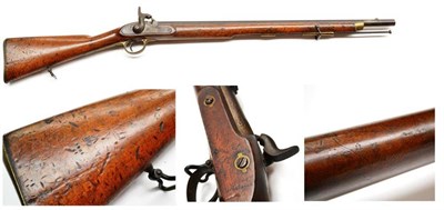 Lot 498 - A Victorian 1842 Pattern Irish Constabulary Percussion Carbine, the 67.5cm steel barrel with...