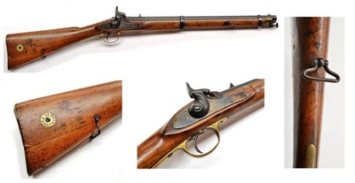 Lot 501 - A Victorian Enfield Percussion Two Band Cavalry Carbine, the 53cm steel barrel with Ordnance marks