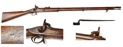 Lot 503 - A Victorian Enfield 1853 Pattern Musket, the 99cm steel barrel with numerous Ordnance markings,...