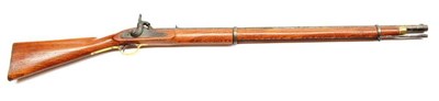 Lot 505 - A 19th Century Indian Sepoy Percussion Cap Musket, the 82.5cm steel barrel later stamped G.W.I...