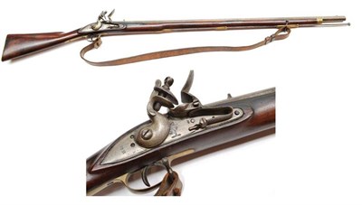 Lot 516 - A 19th Century East India Company Flintlock Musket, the 99cm steel barrel with ex; Jaipur...