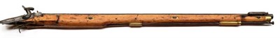 Lot 527 - The Barrel and Back Action to a Brunswick Type Musket, the 87.5cm smooth bore barrel with...