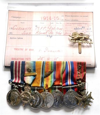 Lot 3 - A First/Second World War Gallantry Group of Seven Medals, awarded to 1204 Lance Corporal (later...