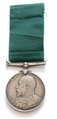 Lot 25 - An Edward VII Volunteer Long Service and Good Conduct Medal, awarded to 27 Q.M.SJT:...