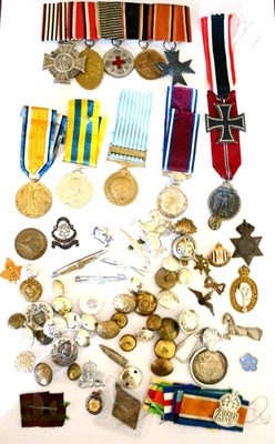 Lot 28 - A Prussian First World War Group of Four Medals, comprising KyffhÃƒÂƒÃ‚Â¤user Cross of Merit,...