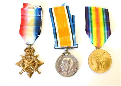 Lot 39 - A First World War Trio, awarded to 49268 GNR:L.HORTON. R.F.A., comprising 1914 Star, British...