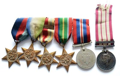 Lot 41 - A Second World War Naval Group of Six Medals, awarded to P/KX.141139 R.J.RICHARDSON. STO.MECH....