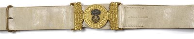 Lot 73 - An Officer's Buff Leather Waistbelt to the Honourable Artillery Company, the gilt brass clasp...