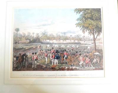 Lot 94 - Hunt after Moor, `The Attack upon the Stockades near Rangoon by Sir Archibald Campbell, K.C.B....