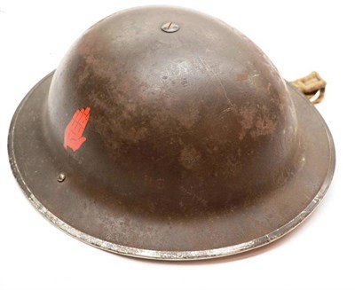 Lot 169 - A Second World War Brodie Helmet to Third Searchlight Battalion, Ulster, Northern Ireland, the...