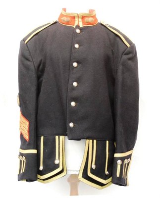 Lot 189 - A No.1 Dress Tunic and Tartan Trews, to a Drum Major of the Scots Guards /Royal Artillery, the...