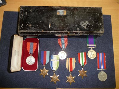 Lot 265 - An Imperial Service Medal (George VI), awarded to ELSIE MAY EVANS; An Imperial Service Medal...