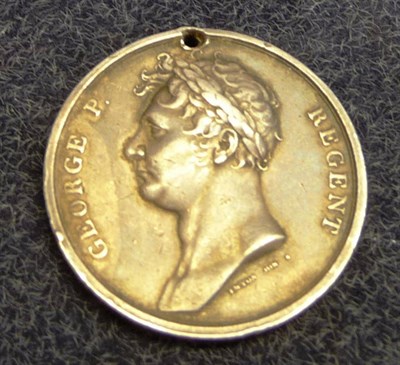 Lot 267 - A Waterloo Medal 1815, to JOHN VENNOR, 11th REG.LIGHT DRAGOONS, lacks suspender ring.