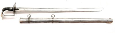 Lot 262 - A Georgian 1796 Pattern Heavy Cavalry Trooper's Sword, the 88cm single edge broad fullered...