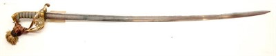 Lot 263 - A George IV 1822 Pattern General Officer's Sword, the 88.5cm quill back steel blade etched with...