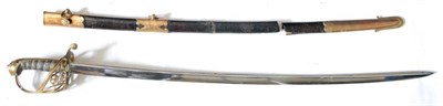 Lot 274 - A William IV 1822 Pattern Infantry Officer's Sword, the 82cm single edge quill back steel blade...