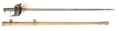 Lot 277 - A George V 1897 Pattern Levee Sword, the 32.5cm fullered steel levee blade etched with the...