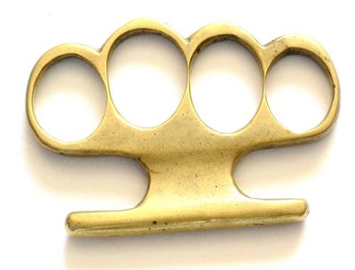 Lot 288 - A Victorian Brass Knuckleduster, of typical form