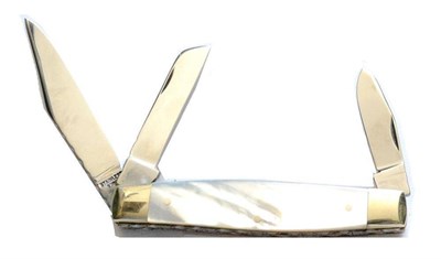 Lot 290 - An IXL Folding Pocket Knife by George Wostenholm, Sheffield, with three various blades, the...