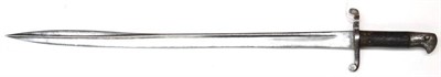 Lot 312 - A Rare 1855 Pattern Lancaster All Steel Bayonet, with spear point steel blade and black...