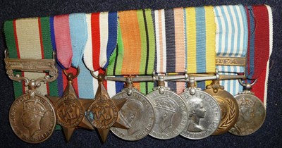 Lot 275 - A Group of Eight Medals, awarded to 4388870 PTE.T.POTTER. GREEN HOWARDS., comprising India...