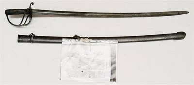 Lot 340 - A Victorian 1853 Pattern Cavalry Trooper's Sword, the 89cm single edge fullered spear point...