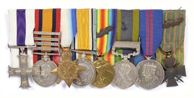 Lot 277 - A Gallantry Group of Eight Medals, awarded to 6949 PTE.G.AYLMER, 44th COY 12TH IMP.YEO.(later Major