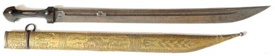 Lot 362 - A Late 18th/Early 19th Century Caucasian Quaddara Style Kindjal, the 68cm single edge broad...