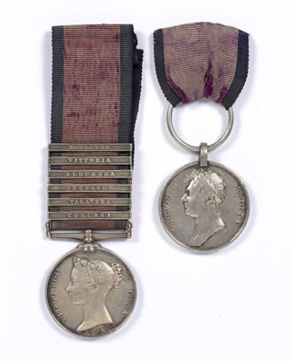 Lot 279 - A Pair, awarded to CORP. JAMES HOOPER 28TH REGIMENT FOOT, comprising Military General Service Medal