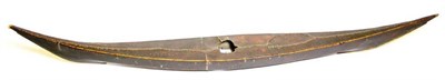 Lot 431 - An Inuit Sealskin Covered Model of a Kayak, with lightwood carcass, oblong cockpit, and bone...